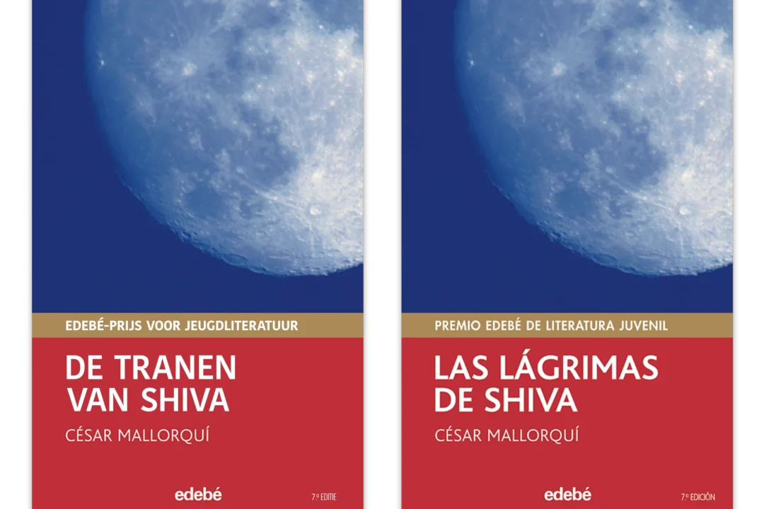 Portada del libro Las lágrimas de Shiva de César Mallorquí en castellano y neerlandés