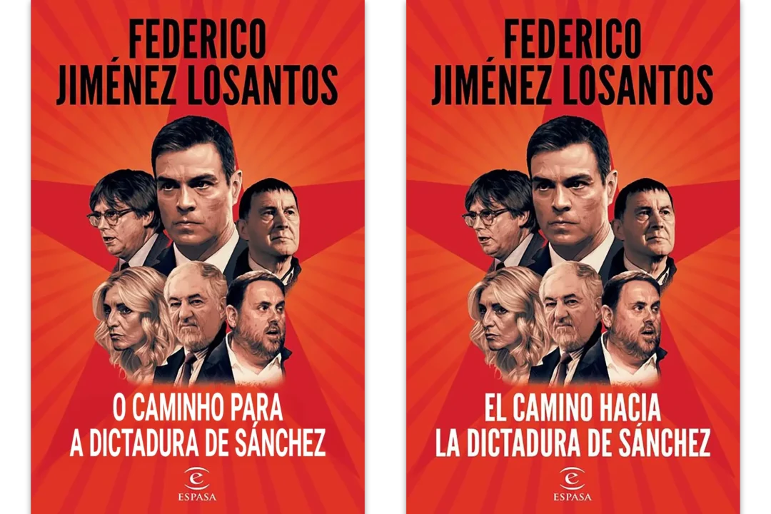 Portada del libro El camino hacia la dictadura de Sánchez de Federico Jiménez Losantos en castellano y portugués