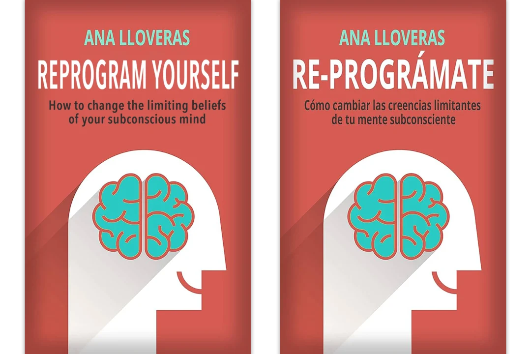 Portada del libro Re-prográmate de Ana Lloveras en castellano e inglés